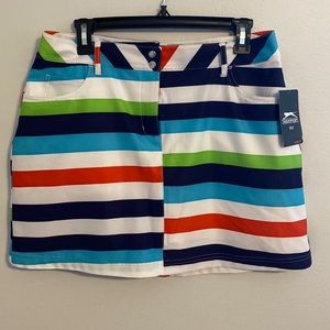NWT Slazenger Striped Golf Skort Size 6